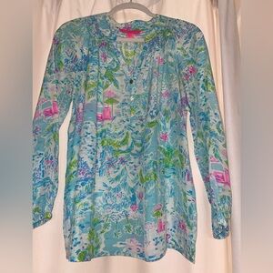 Lilly Pulitzer Elsa silk blouse